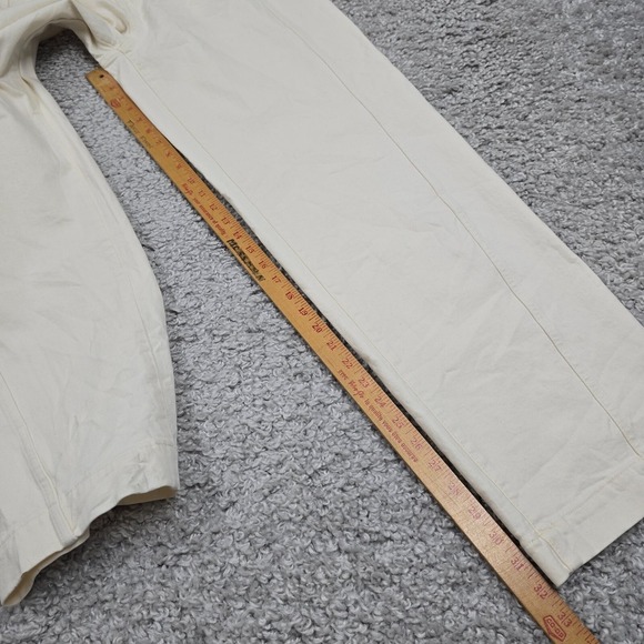 Madewell Jeans Womens 30 Cream High Rise Tapered‎ Denim Office READ - Picture 15 of 16